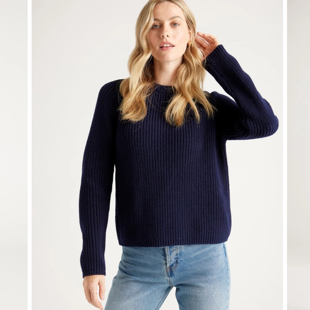 Quince Fisherman Crew Sweater!